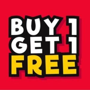 Buy 1 Get 1 Free